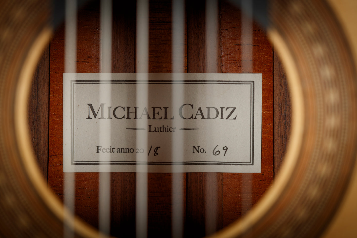 Michael Cadiz – 2018 Spruce Top, Pau Ferro Back & Sides, Traditional Bracing