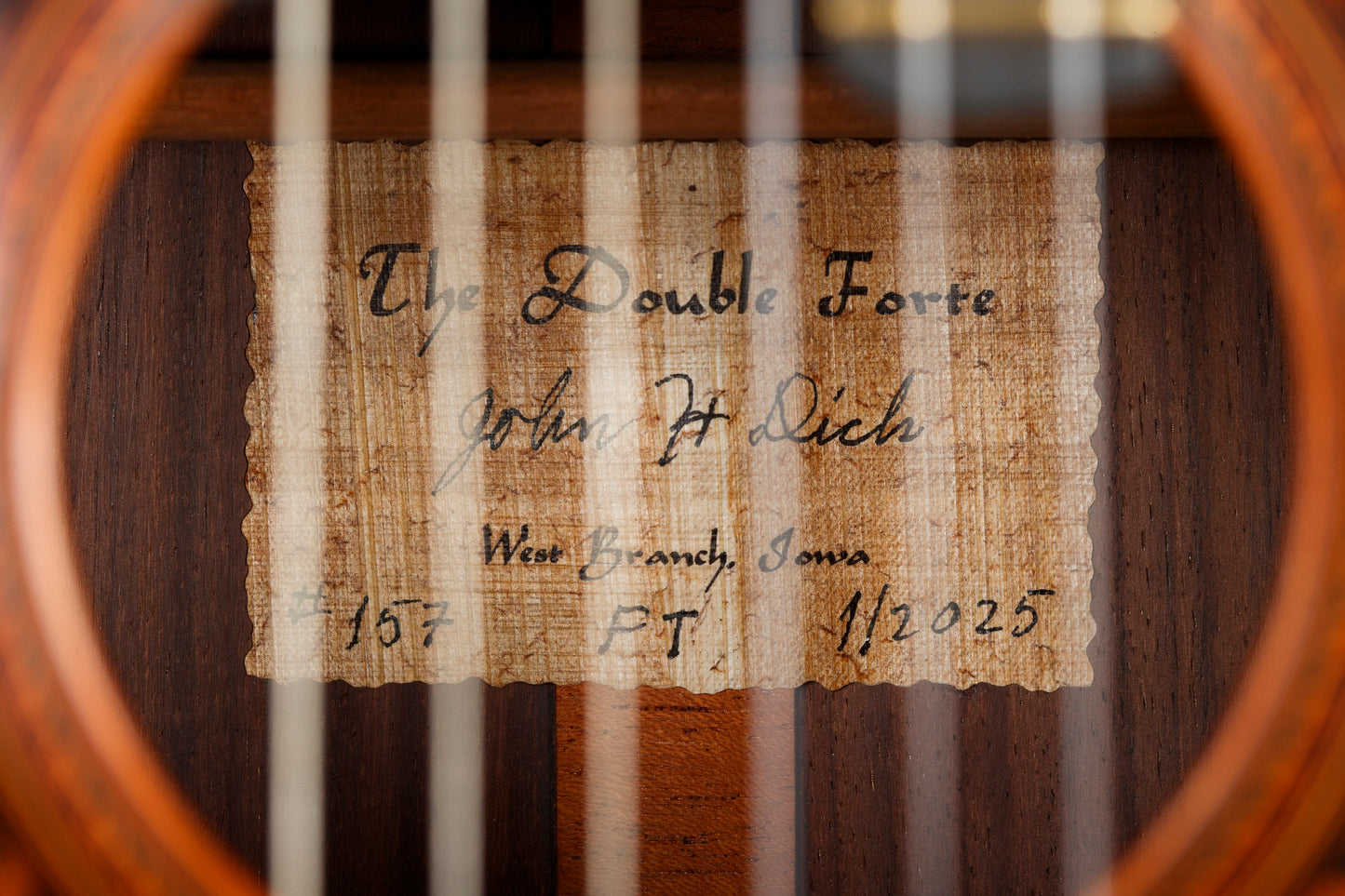 John Dick – 2025 Cedar Doubletop, Indian Rosewood
