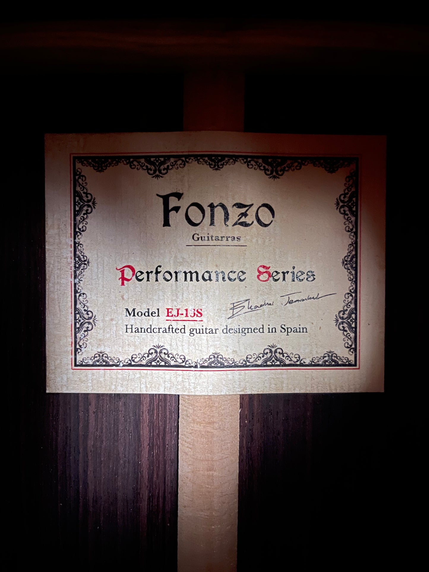 Fonzo Ej-13S "Performance Series" Spruce/Indian Rosewood 640mm