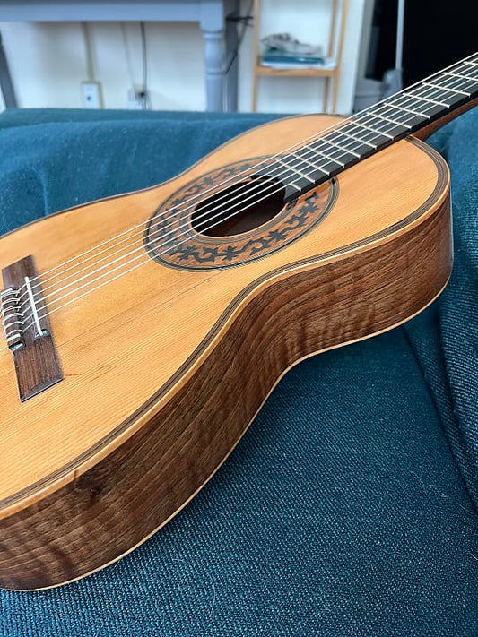 1892 J. Cortes Classical guitar made in Valencia, Spain. Spruce/Walnut