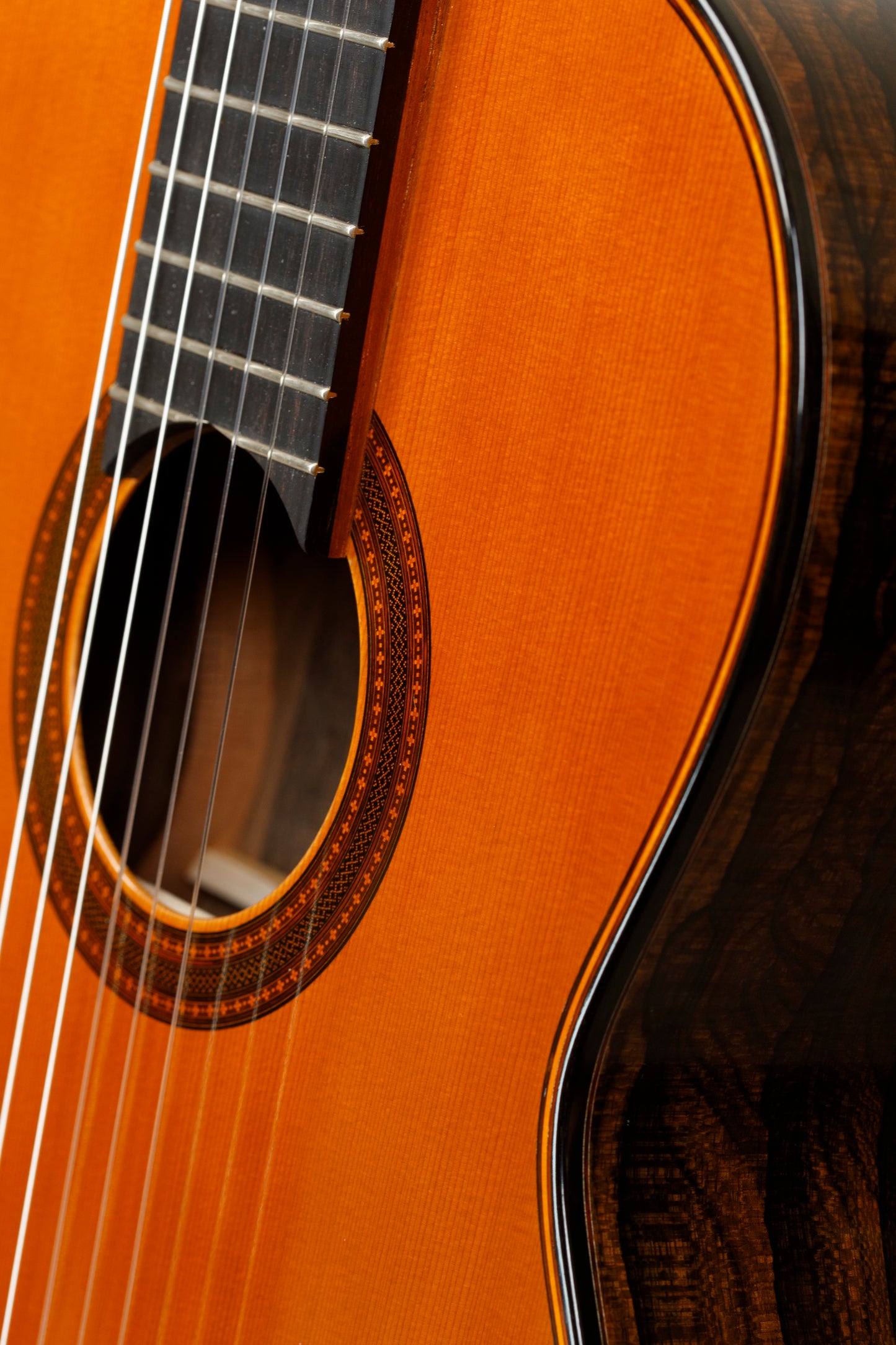 Michel Brück – 2024 Cedar / Ziricote Double-Top Classical Guitar