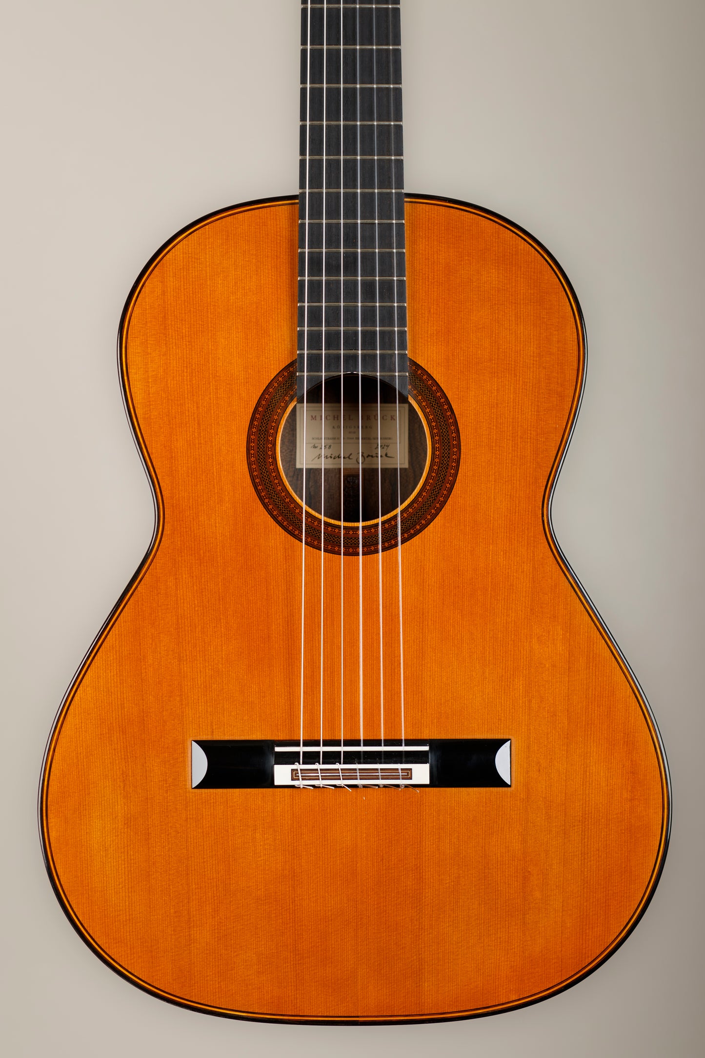 Michel Brück – 2024 Cedar / Ziricote Double-Top Classical Guitar