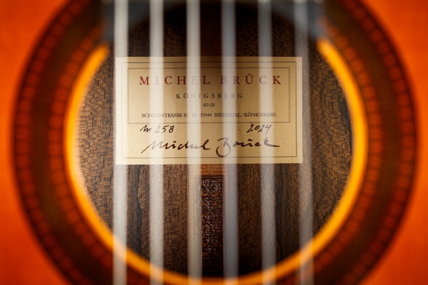 Michel Brück – 2024 Cedar / Ziricote Double-Top Classical Guitar