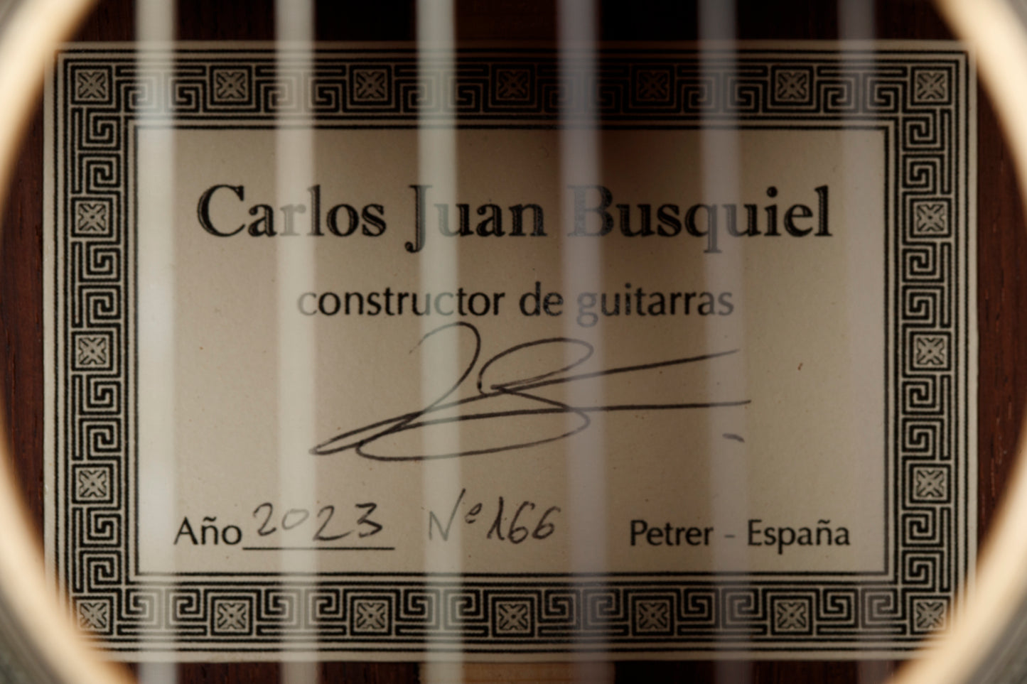 Carlos Juan Busquiel 2023 Spruce/CSA Rosewood - Traditional