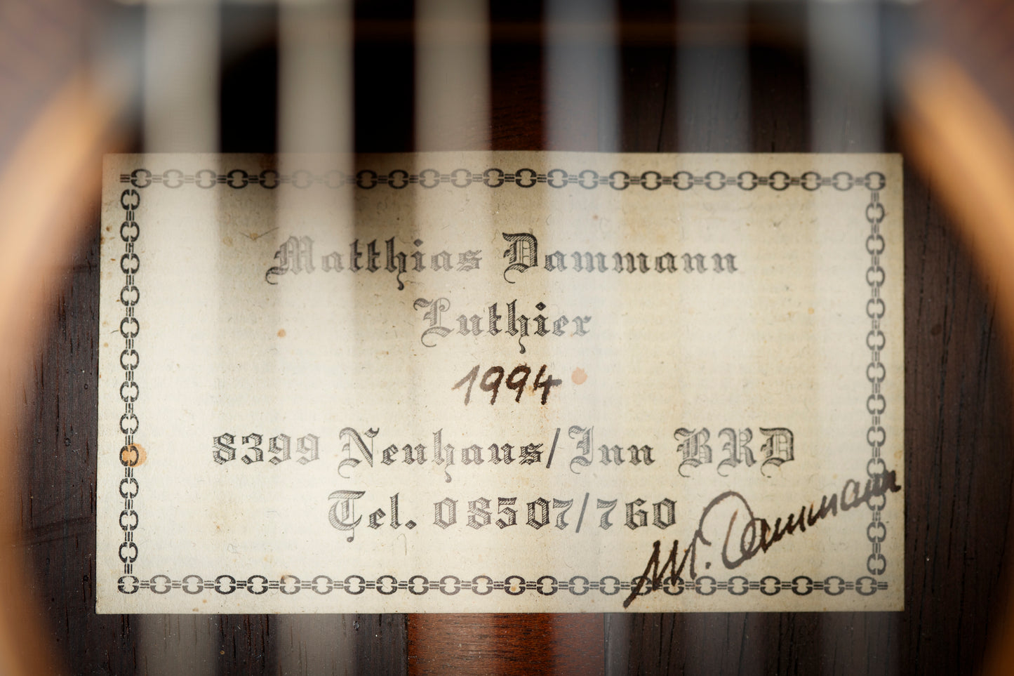 Matthias Dammann Cedar/Brazilian 1994