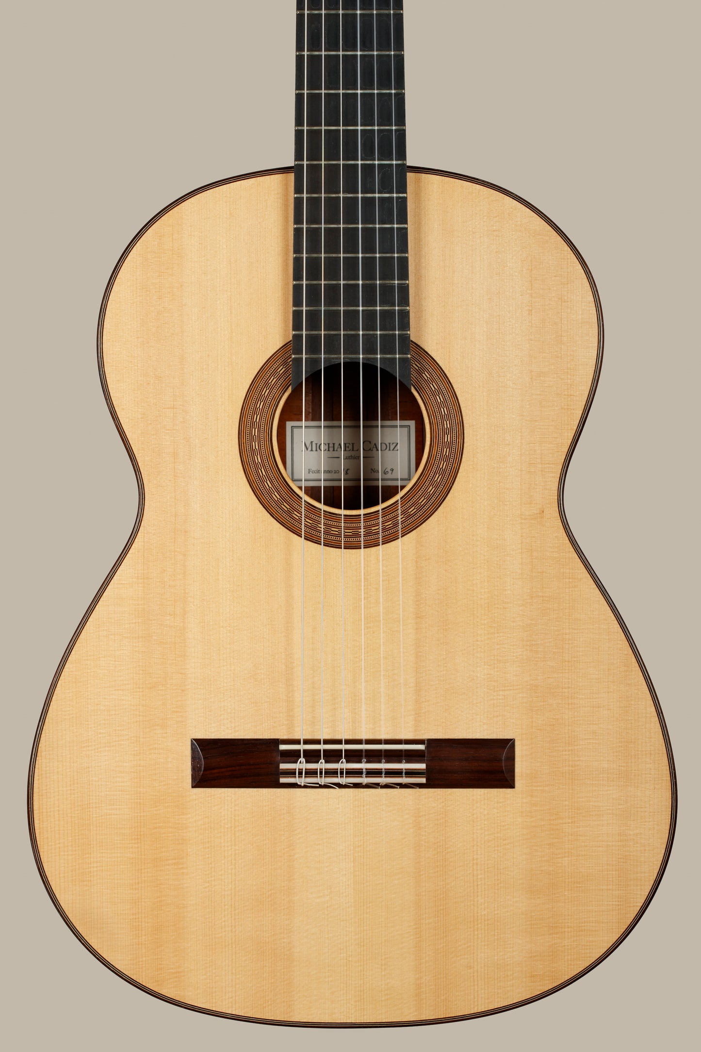 Michael Cadiz – 2018 Spruce Top, Pau Ferro Back & Sides, Traditional Bracing