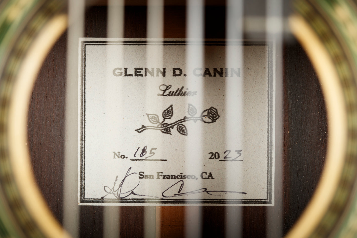 Glenn Canin 2023 (Spruce / Madagascar Rosewood) Double Top