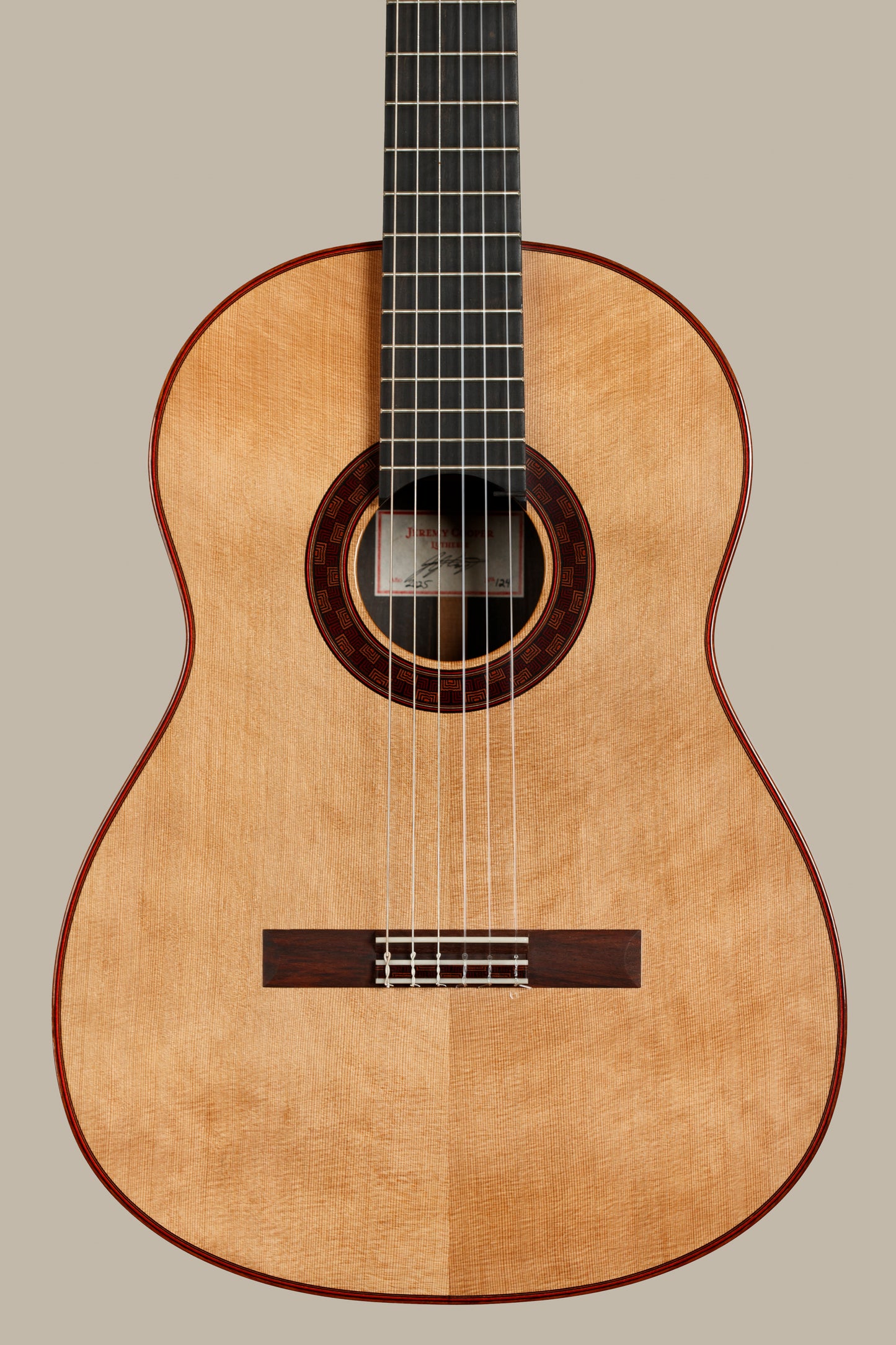 Jeremy Cooper 2025 No. 124 Cedar / Spruce Balsa Double Top | Ebony Back & Sides