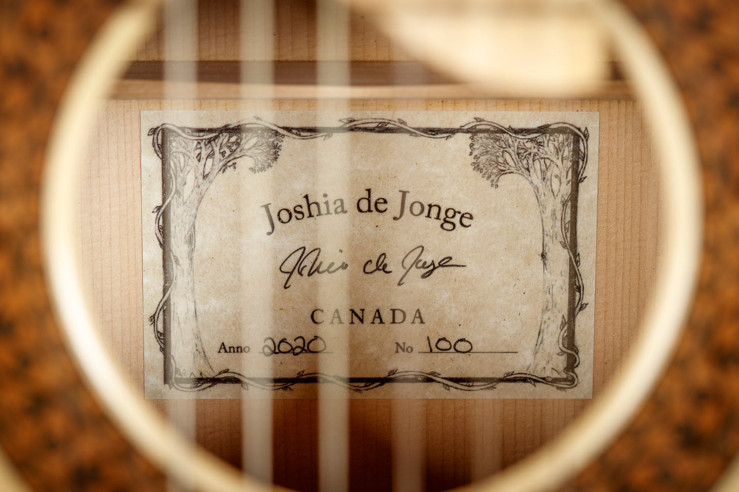 Joshia de Jonge 2020 “100th Anniversary” Doubletop (#100) – Spruce / Maple