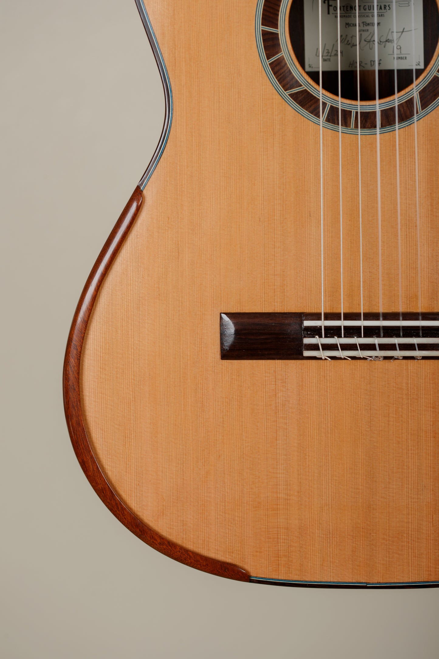 Michael Fontenot – 2024 Cedar Doubletop, Indian Rosewood, 640mm Scale