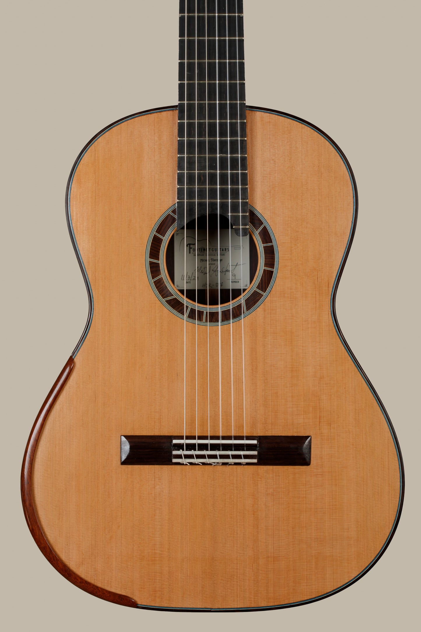 Michael Fontenot – 2024 Cedar Doubletop, Indian Rosewood, 640mm Scale