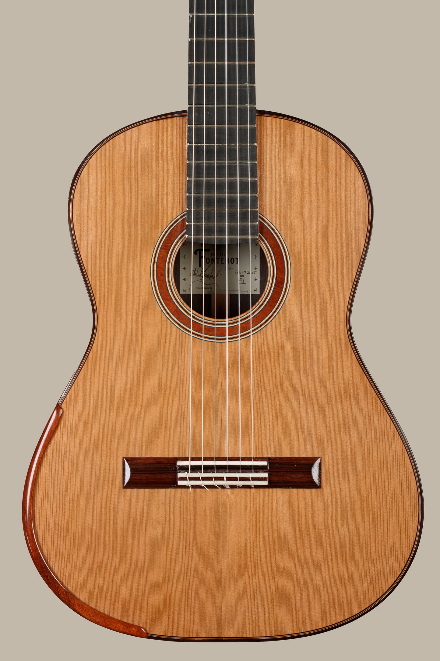 Michael Fontenot No. 21 – 2025 Cedar Double Top, Indian Rosewood, 640mm