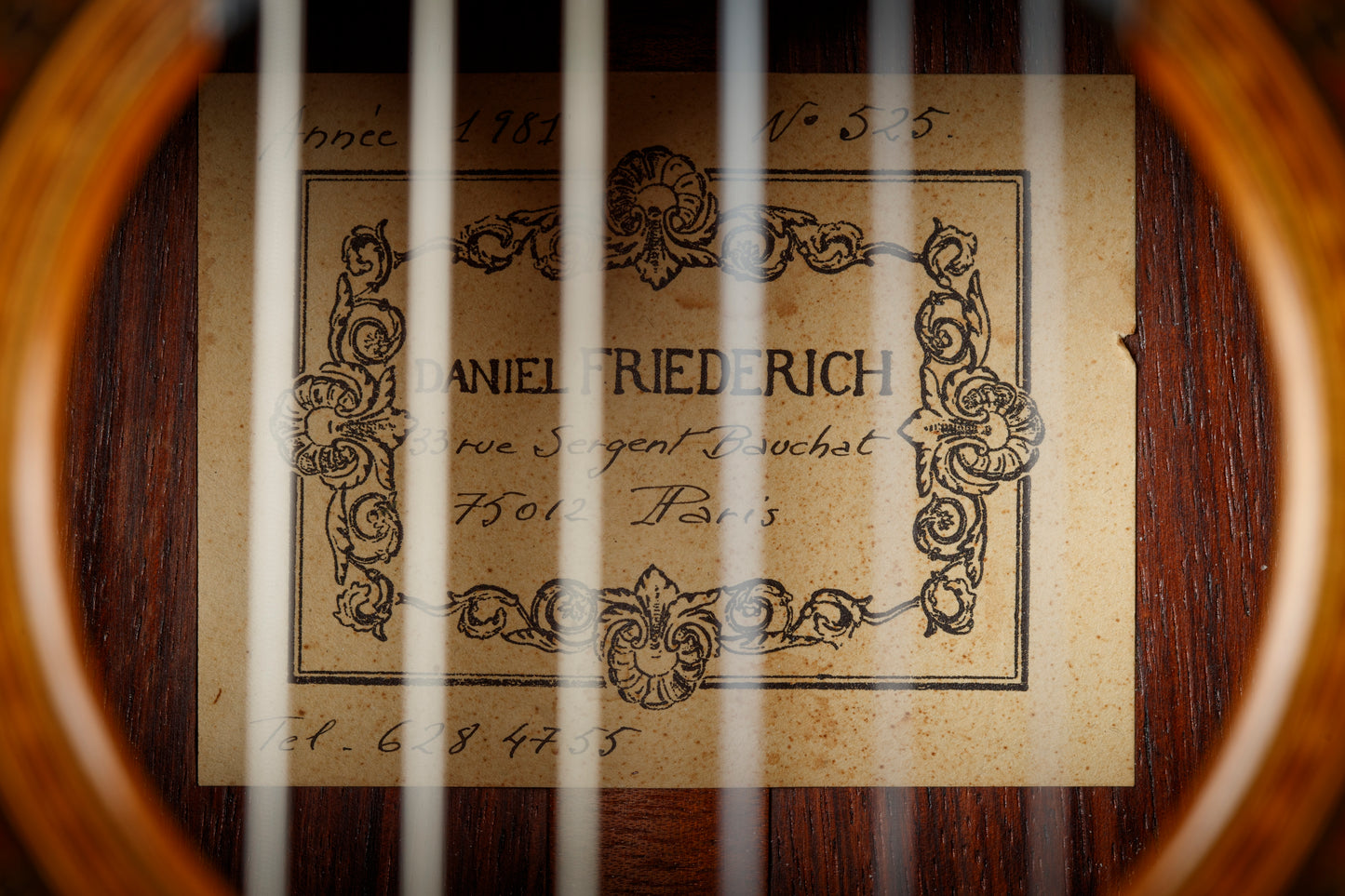 Daniel Friederich 1981 (No. 525) – Cedar / Indian Rosewood