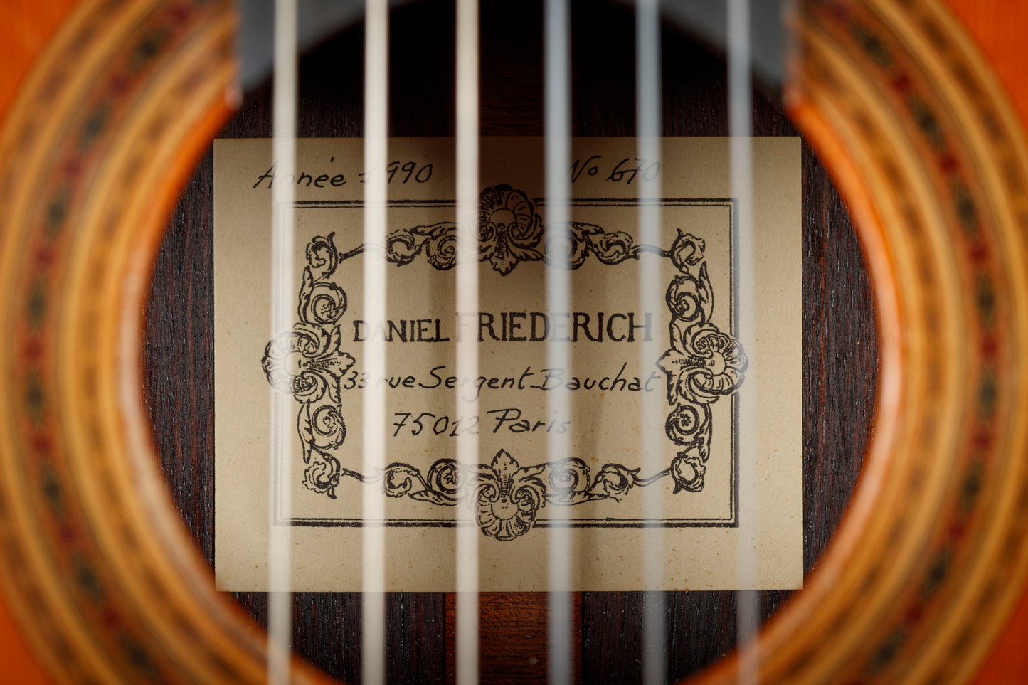 Daniel Friederich 1990 Cedar / Indian Rosewood