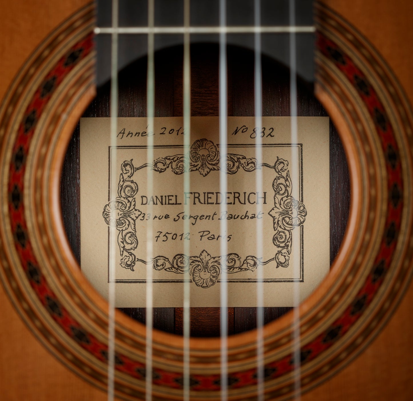 Daniel Friederich 2012 Cedar / Indian Rosewood Classical Guitar