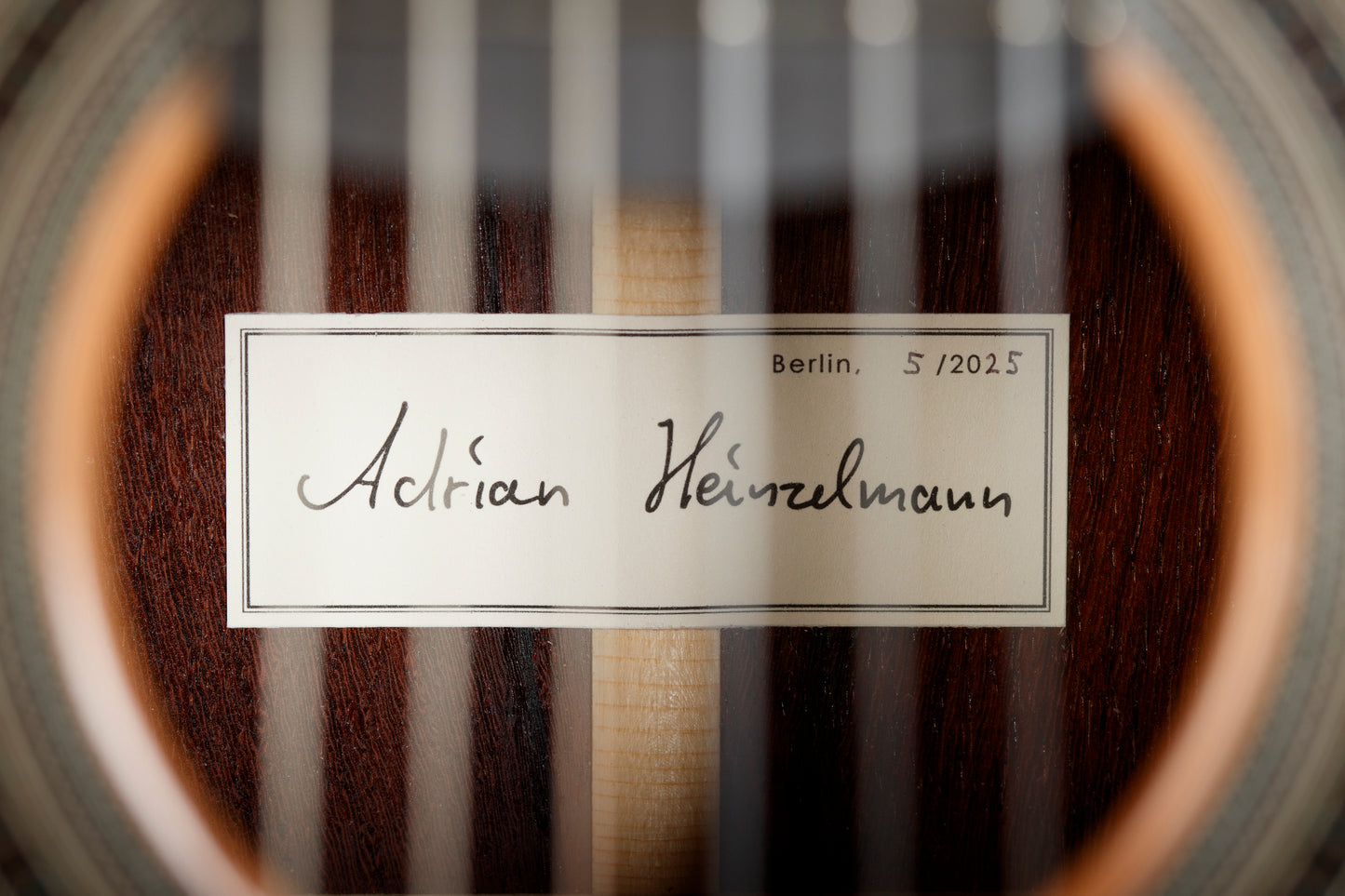 Adrian Heinzelmann – 2025 Cedar “Groove Top”, Madagascar Rosewood