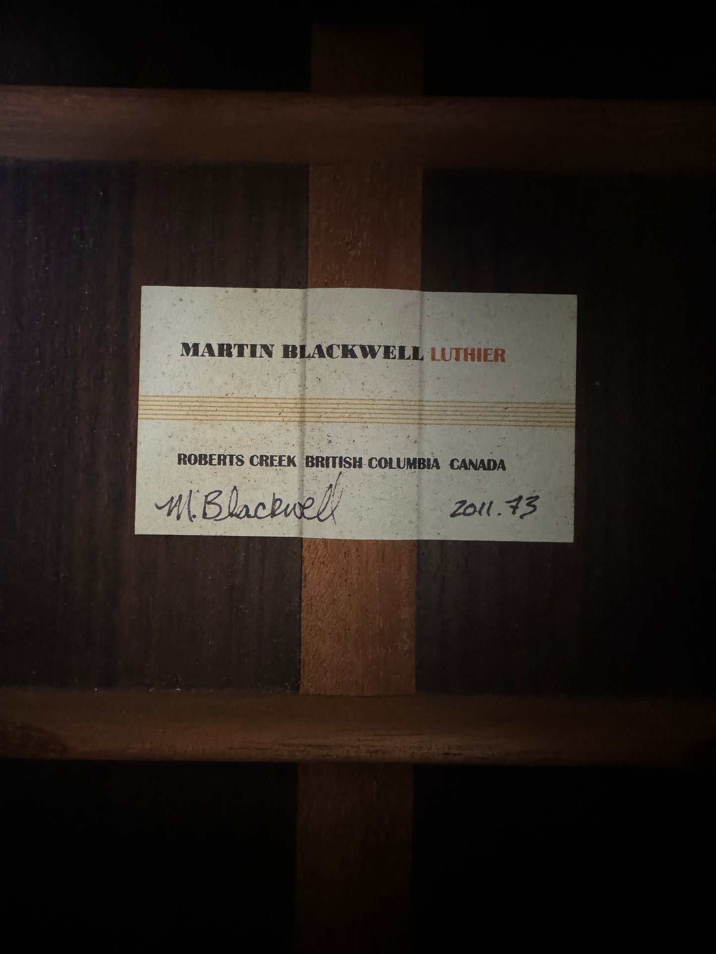 Martin Blackwell Spruce Doubletop 2011