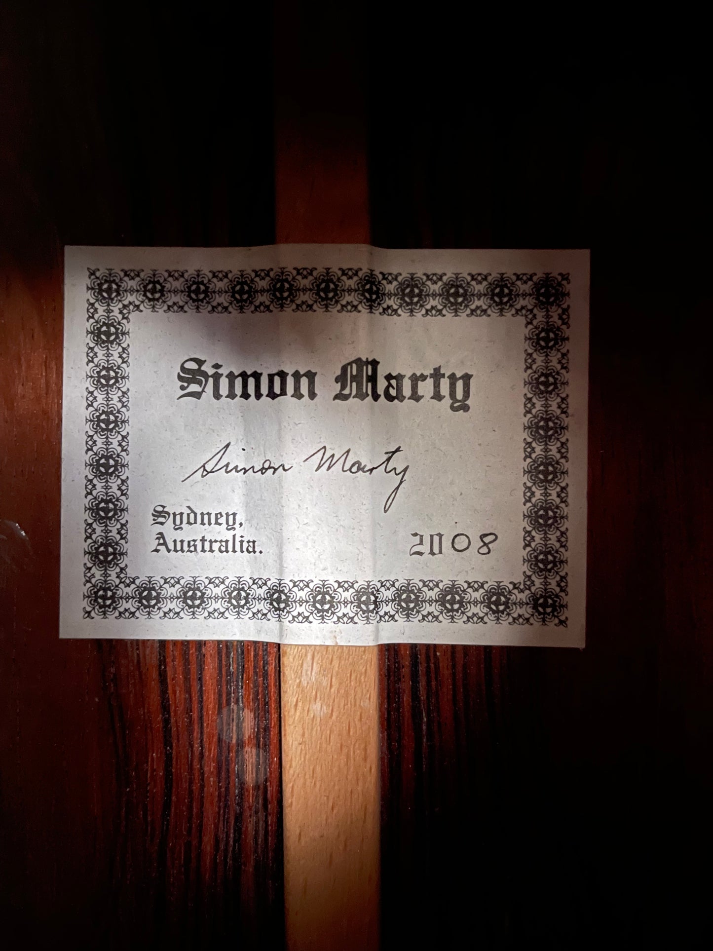 Simon Marty Spruce/Pardo Rosewood 2008