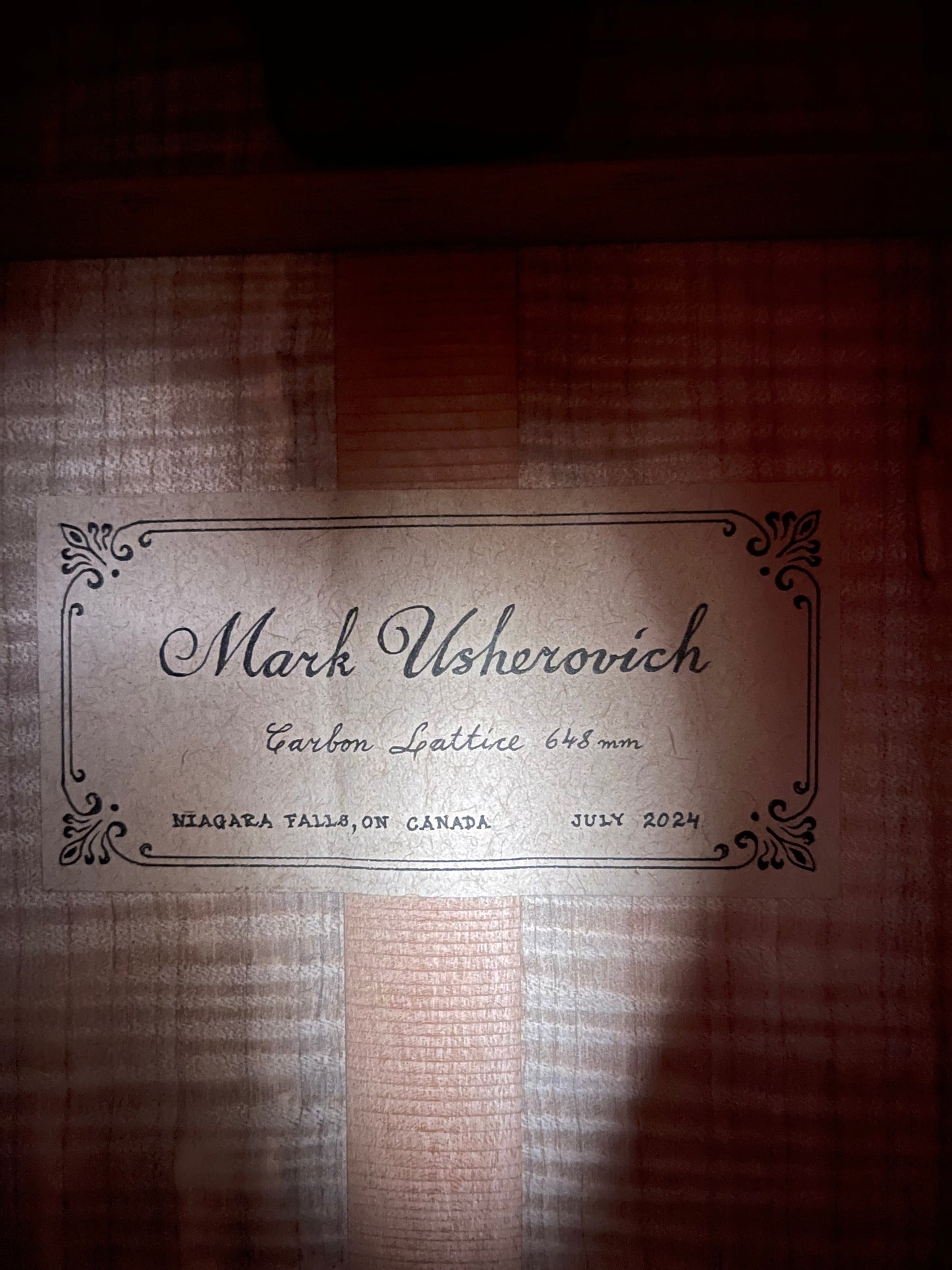 Mark Usherovich 2024 Carbon Lattice Spruce/Flamed Maple