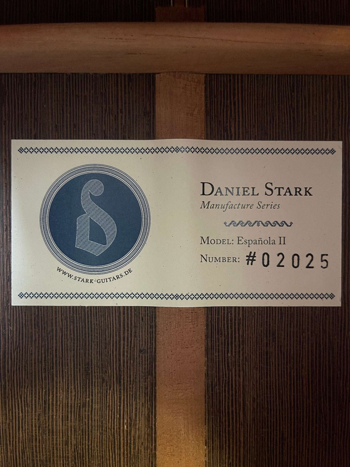 Daniel Stark "Española II" - Spruce/Wenge - NEW