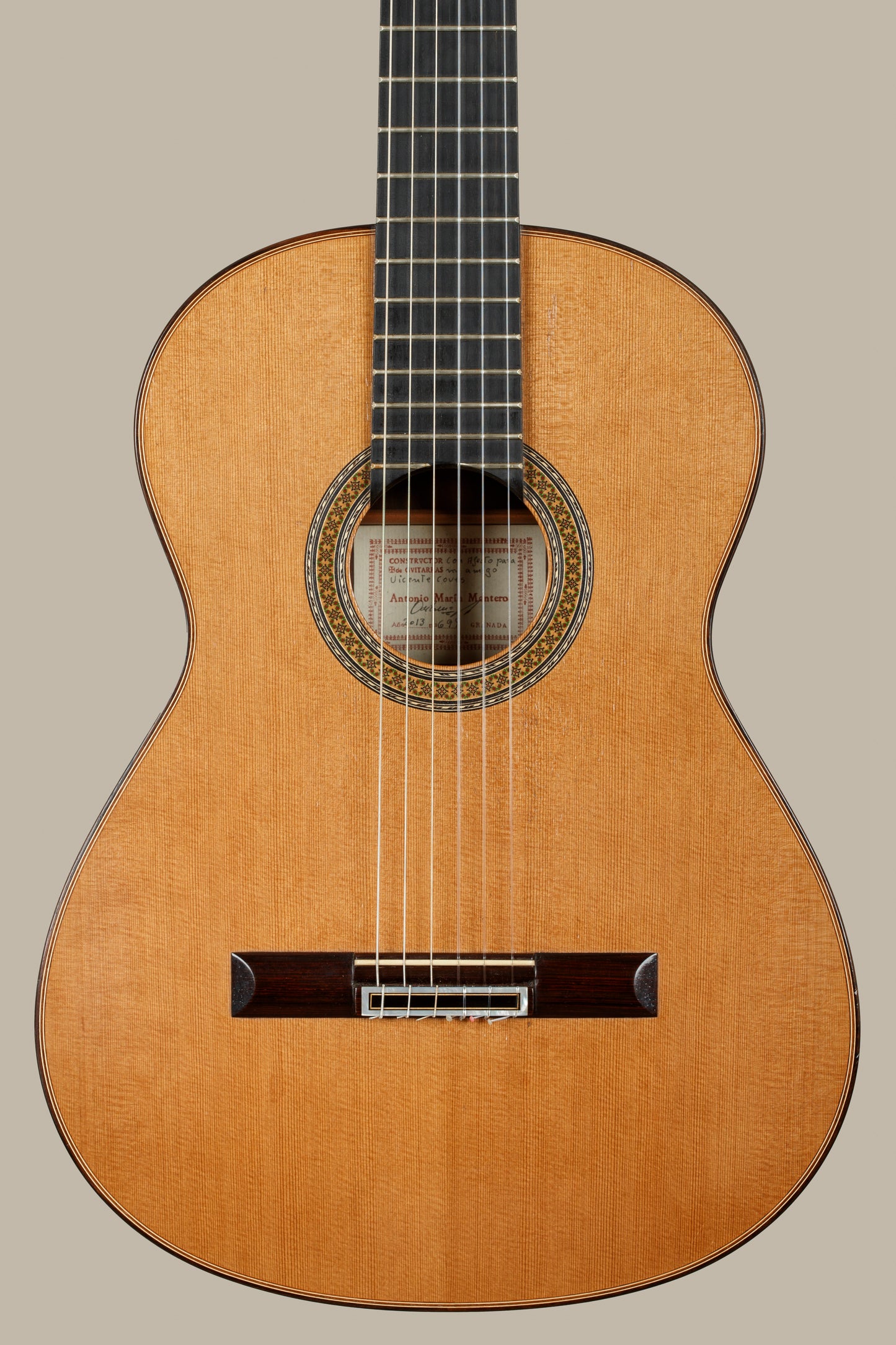 Antonio Marin Montero – 2013 Cedar, Indian Rosewood (Rodriguez-style, Ex-Vicente Coves)