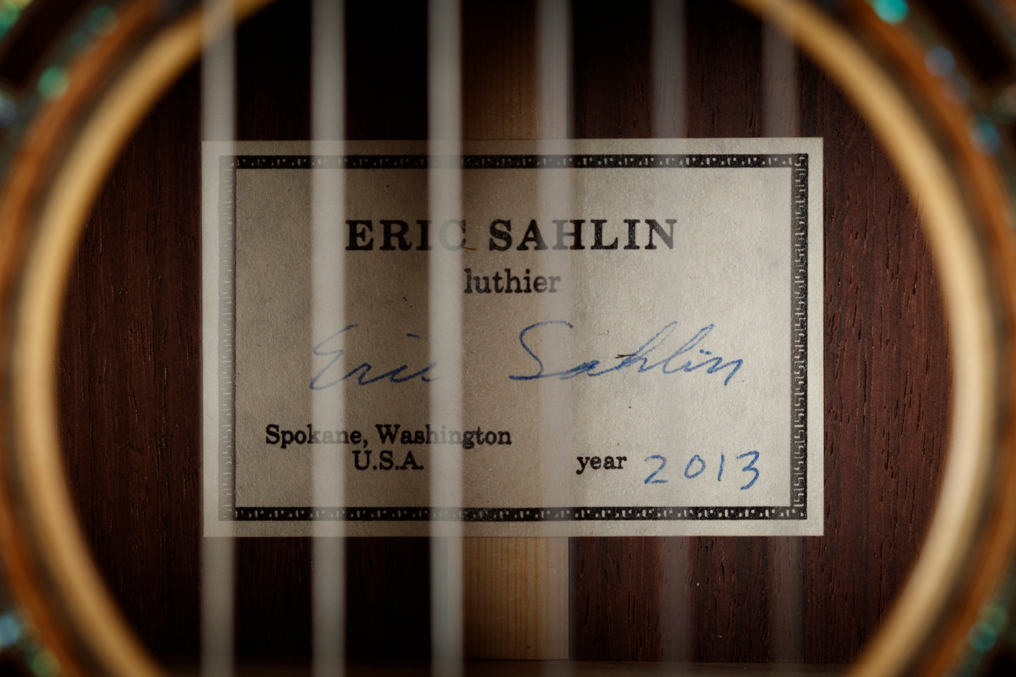 Eric Sahlin 0213 Spruce/Indian Rosewood
