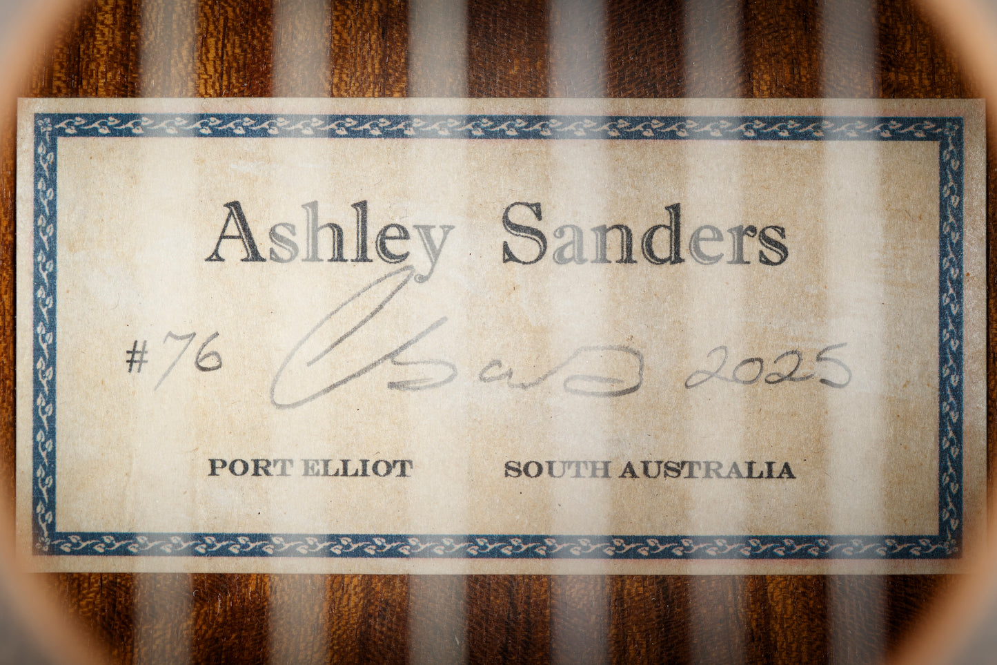 2025 Ashley Sanders Lattice Guitar