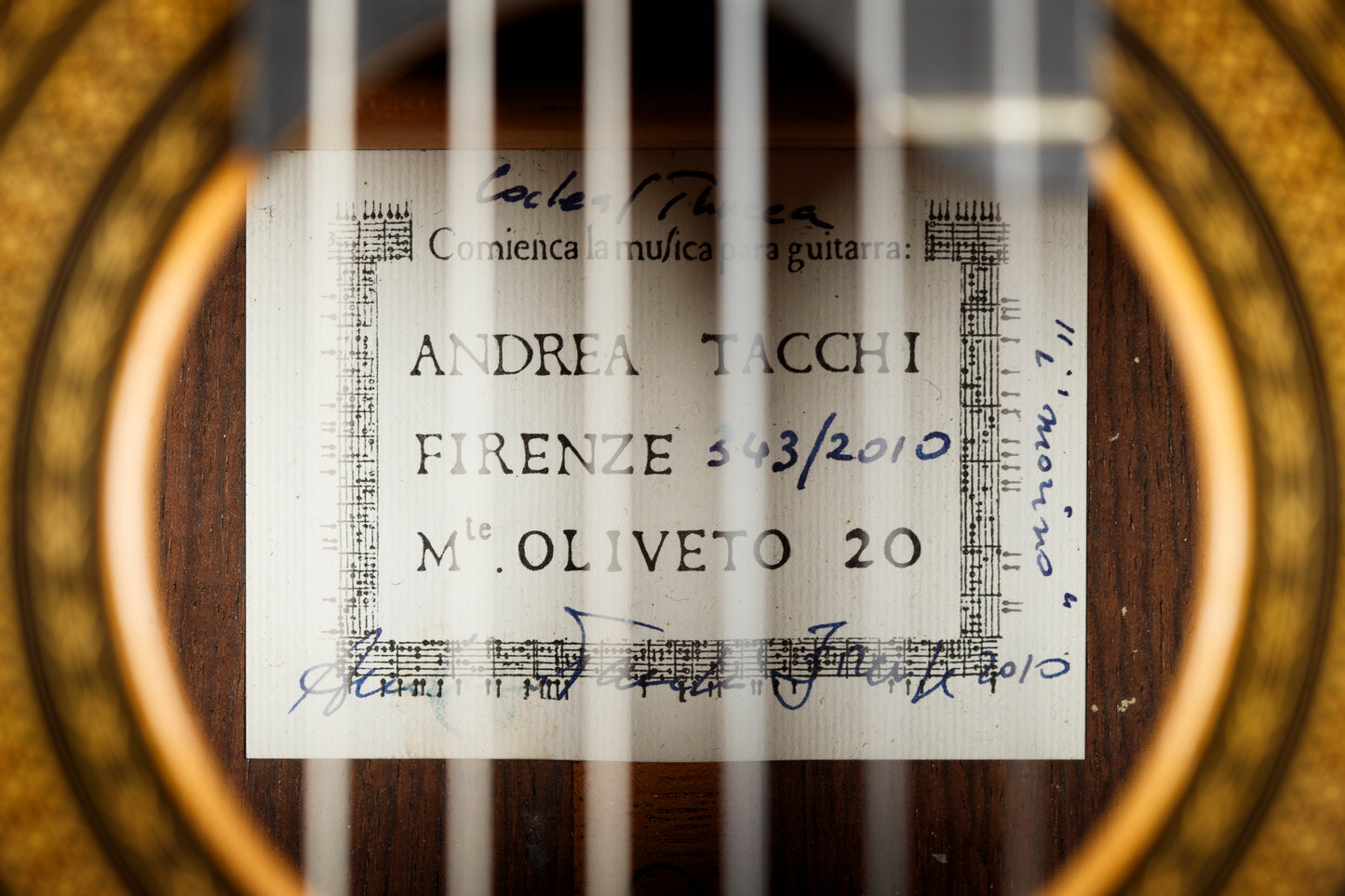 Andrea Tacchi 2010 Coclea Thucea (No. 343) – Wenge / Spruce and Cedar