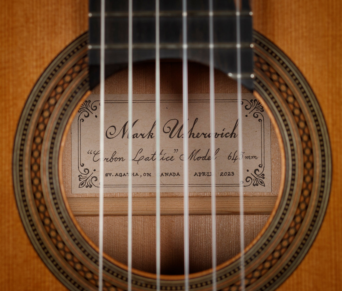 Mark Usherovich – 2023 Cedar / Indian Rosewood Carbon Lattice Classical Guitar