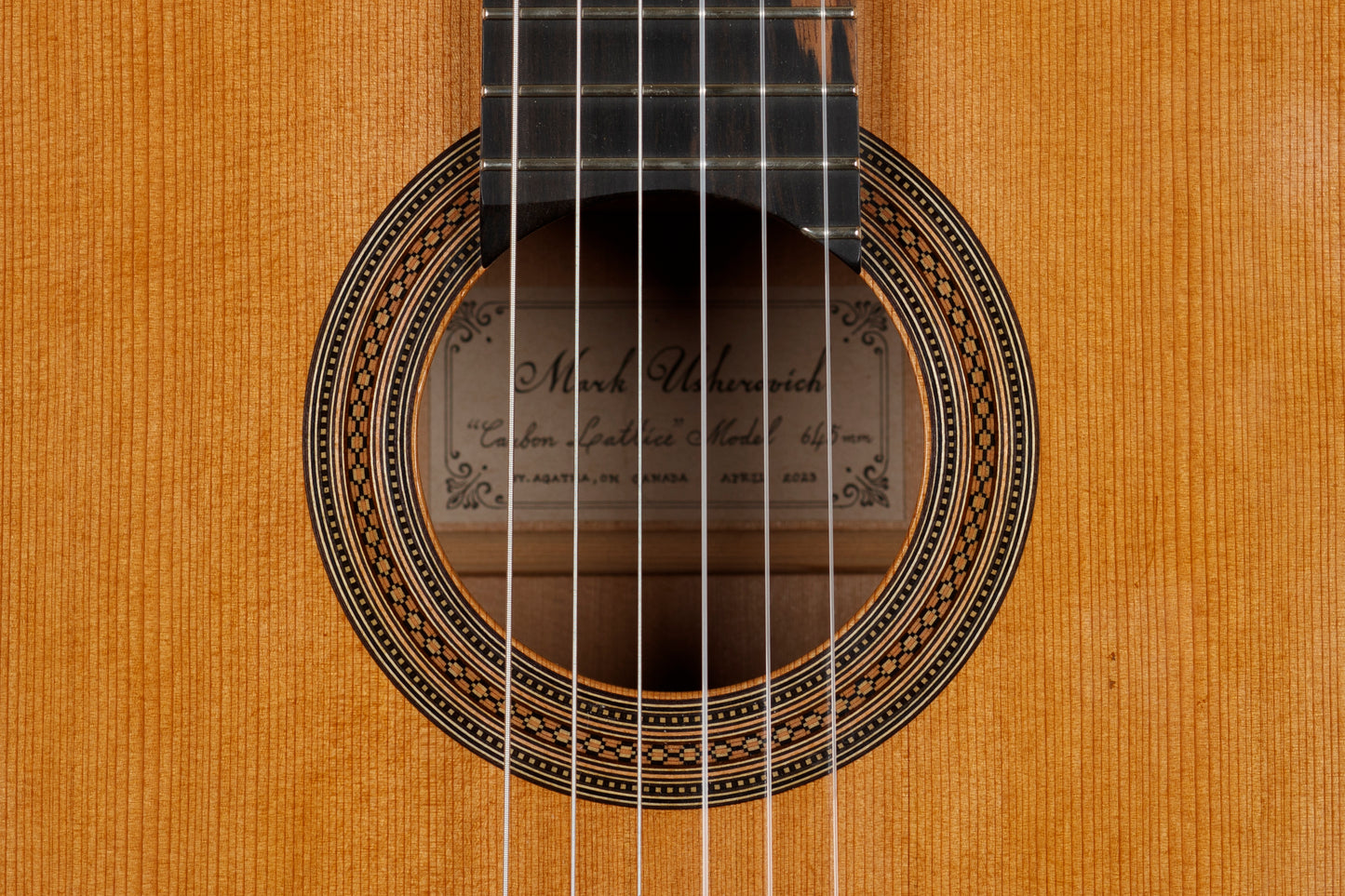 Mark Usherovich – 2023 Cedar / Indian Rosewood Carbon Lattice Classical Guitar