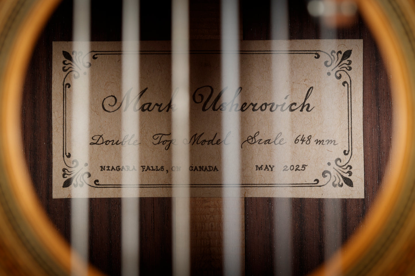 Mark Usherovich – 2025 Cedar/Balsa Double Top, Indian Rosewood, 648mm