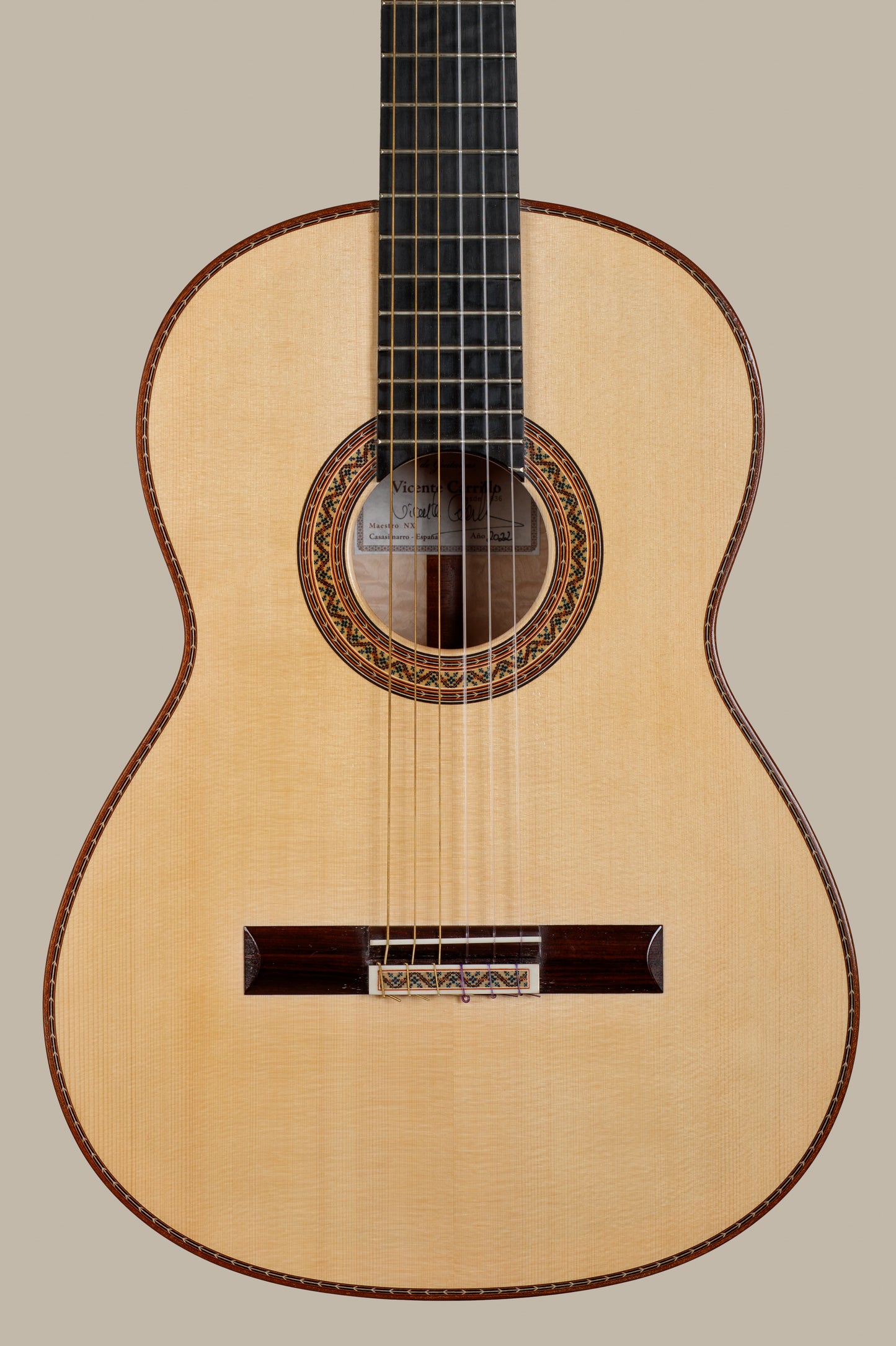 Vicente Carrillo 2022 Spruce / Maple Classical Guitar