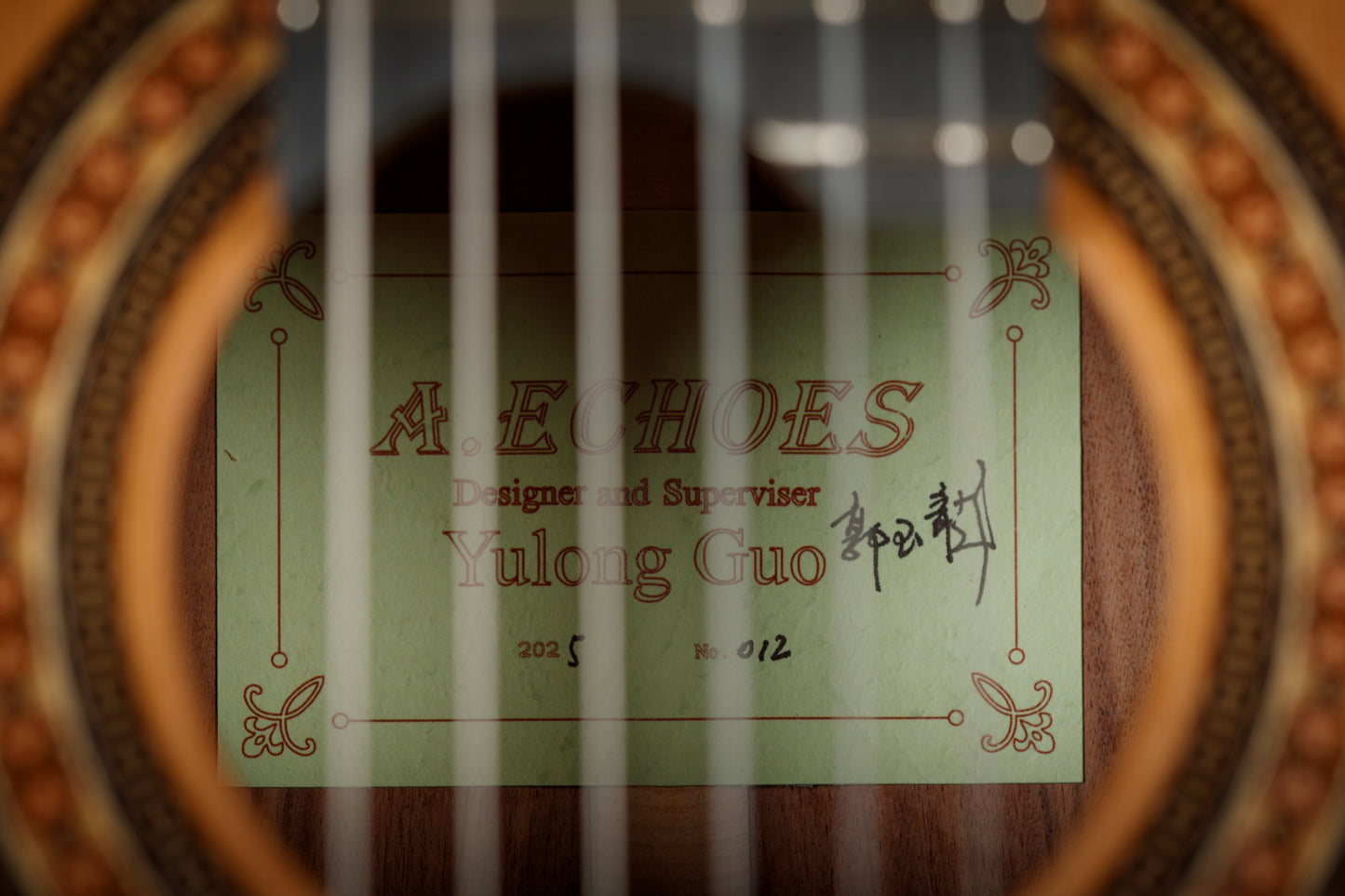 Yulong Guo – 2025 Echoes Doubletop, Cedar, Indian Rosewood